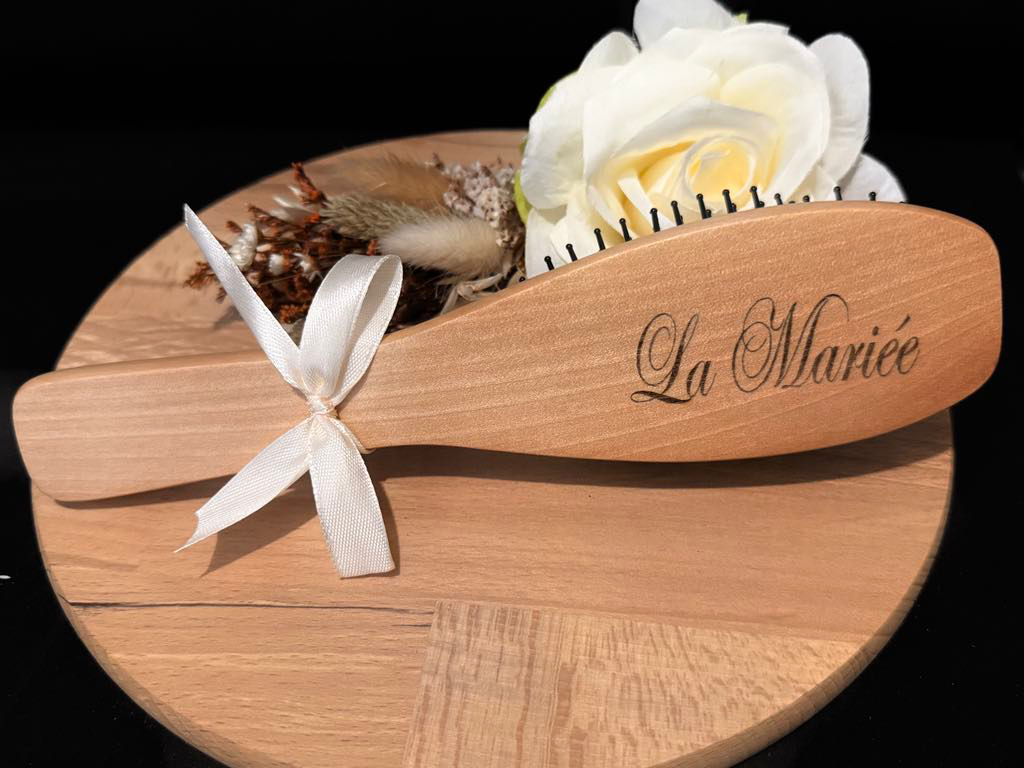 Brosse en bois La Mariée
